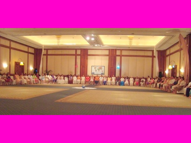 Our large Master Cylinder circle filled the entire Ballroom.