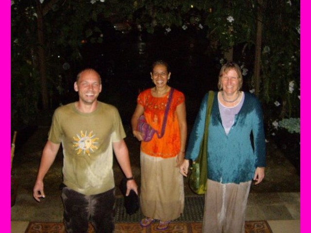 Sebastian, Keenuane and Laya got drenched in a sudden rainstorm.