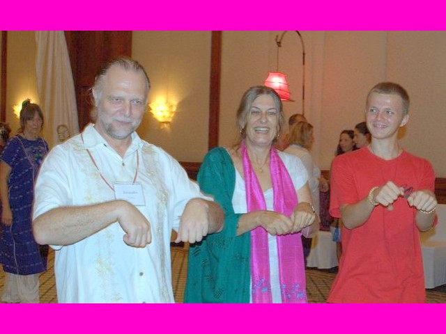 Emanku, Solara and Akyuna practice the Aslan walk.