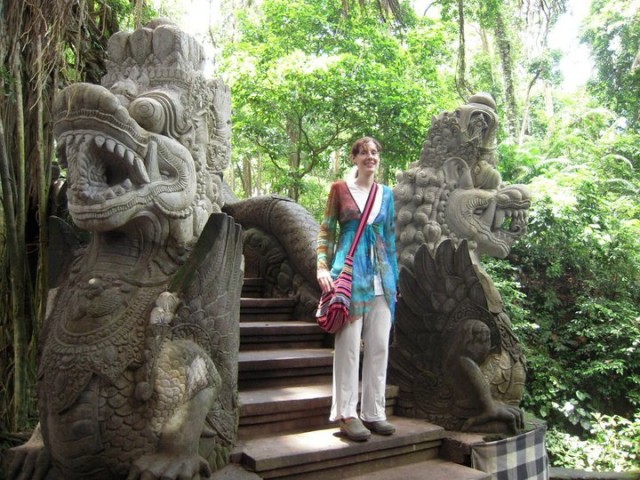 Alanah at the Dragon Stairs