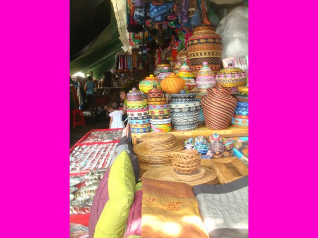 Beautiful beaded baskets.