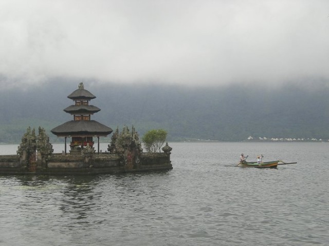 The exquisite Temple at Lake Bedugul.